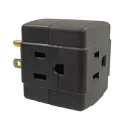 Ace Polarized 3 Outlet Adapter 1 pk Surge Protection