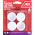 Ace Plastic Table/Chair Pads White Round 1-1/4 in. W x 1-1/4 in. L 4 pk