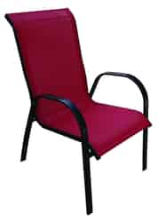 Living Accents Sling Black Steel Chair