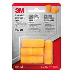 3M 29 dB Disposable Foam Ear Plugs 2 Orange