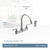 Moen Banbury Banbury Two Handle Stainless Steel Kitchen Faucet Side Sprayer Included