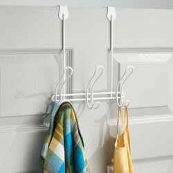 InterDesign 3.5 in. L Steel White 1 pk Over the Door Hook