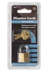 Master Lock 7/16 in. W x 3/4 in. H x 3/4 in. L Brass Pin Cylinder Padlock 1 each