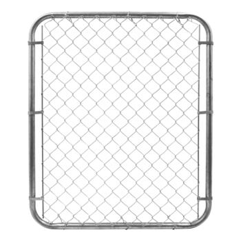 Yard Gard 48 in. H 12 Gauge Galvanized Silver Metal Chain Link Fence Gate