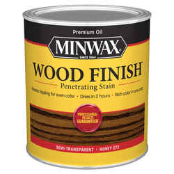 Minwax Wood Finish Semi-Transparent Honey Oil-Based Wood Stain 1 qt