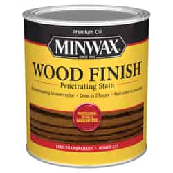 Minwax Wood Finish Semi-Transparent Honey Oil-Based Wood Stain 1 qt