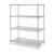 InterMetro 74.5 in. H x 1 in. D x 1 in. W Steel Shelf Post 300 Pounds