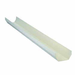 Raingo 4-1/4 in. H X 5 in. W X 10 ft. L White Vinyl U Gutter