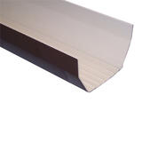 Genova Raingo 4.25 in. H X 2.25 in. W X 10 in. L Brown Vinyl C Gutter