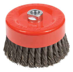 Forney 6 in. Dia. x 5/8 in. Steel Cup Brush 1 pc. Knotted