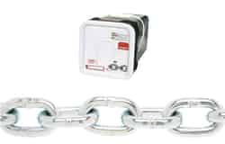 Campbell Chain 3/8 in. Oval Link Carbon Steel Grade 43 High Test Chain 3/8 in. Dia. x 40 ft. L S