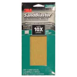 3M SandBlaster 9 in. L X 3-2/3 in. W 60 Grit Ceramic Sandpaper 6 pk