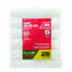 Ace Polyester 6 in. W X 1/4 in. S Mini Paint Roller Cover 6 pk