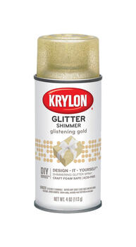 Krylon Glitter Shimmer Glistening Gold Spray Paint 4 oz