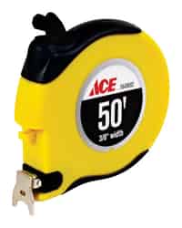 Ace 50 ft. L x 0.375 in. W Long Tape Measure Yellow 1 pk