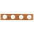 Westinghouse Brass 4 Bathroom Bar Fixture Wall Mount Natural