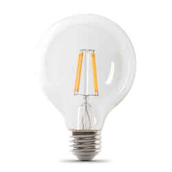 Feit Electric G25 E26 (Medium) Filament LED Bulb Natural Light 1 pk
