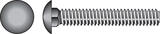HILLMAN 1/2 Dia. x 5-1/2 in. L Zinc-Plated Steel Carriage Bolt 25 pk