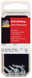 HILLMAN 8 x 1/2 in. L Hex Zinc-Plated Steel Sheet Metal Screws 5 per box Hex Head