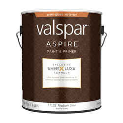 Valspar Aspire Semi-Gloss Tintable Medium Base Paint and Primer Exterior 1 gal