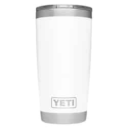 YETI Rambler White Stainless Steel MagSlider BPA Free 20 oz. Insulated Tumbler
