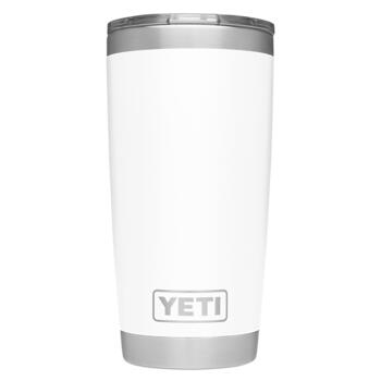 YETI Rambler White Stainless Steel MagSlider BPA Free 20 oz. Insulated Tumbler