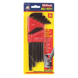 Eklind Tool .050 to 3/8 SAE Long Arm 13 pc. Multi-Size in. Ball End Hex L-Key Set