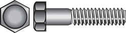 HILLMAN 3/8-16 in. Dia. x 3/4 in. L Stainless Steel Hex Head Cap Screw 50 box