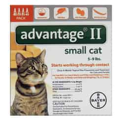 Bayer Advantage II Liquid Cat Flea Drops Imidacloprid/Pyriproxyfen 0.056 oz.