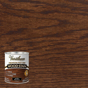 Varathane Semi-Transparent Dark Walnut Oil-Based Urethane Modified Alkyd Wood Stain 1 qt