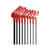 Eklind Tool 3/32 to 1/4 SAE T-Handle Hex Key Set 8 pc. 6 in.