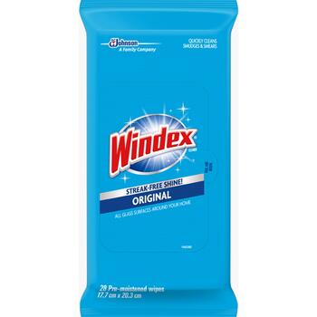 Windex Original No Scent Glass and Surface Cleaner 28 pk Wipes