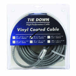 Tie Down Engineering Vinyl Coated Galvanized Steel 1/4 in. Dia. x 30 ft. L Aircraft Cable