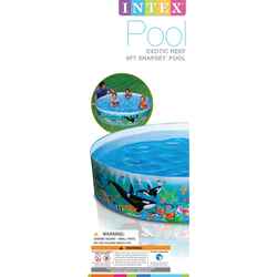 Intex Ocean Coral Reef 258 gal. 15 in. H x 72 in. Dia. Snapset Pool