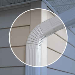 Amerimax 3 in. H X 5.25 in. W X 12 in. L White Aluminum B Gutter Elbow