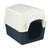 Petmate Petbarn II Large Plastic Dog House Almond/Cocoa 29.5 in. H x 39.9 in. D x 28.9 in. W