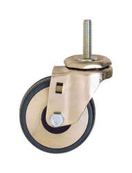 InterMetro 3 in. Dia. Swivel Hard Rubber Swivel Caster 300 lb. 1 pk