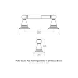 Delta Porter Oil Rubbed Bronze Bronze Toilet Paper Holder