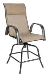 Living Accents Swivel Dark Brown Steel with Sling Fabric Newport Chair