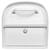 Architectural Mailboxes Oasis Galvanized Steel Post Mount White Mailbox