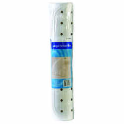 Living Accents 31-1/2 in. L x 15 in. W White Vinyl Bath Mat Latex Free