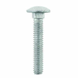 HILLMAN 1/4 Dia. x 1-1/2 in. L Hot Dipped Galvanized Steel Carriage Bolt 100 pk