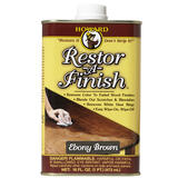 Howard Restor-A-Finish Semi-Transparent Ebony Brown Oil-Based Wood Restorer 1 pt