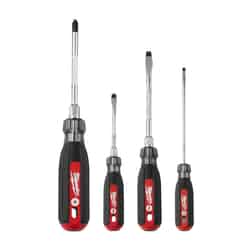 Milwaukee 6 in. L Phillips/Slotted Screwdriver Set 4 pc
