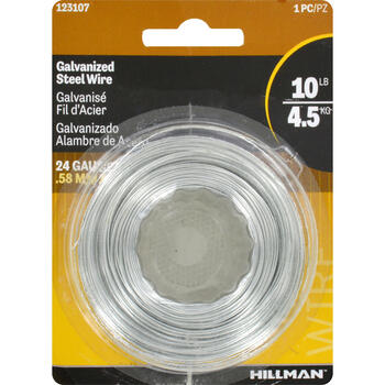 HILLMAN 250 ft. L Galvanized 24 Ga. Wire Steel