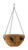 Panacea 7.4 H x 14 in. W Black Steel Birds Hanging Basket