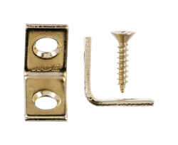 Ace 3/4 in. H x 2.750 in. W x 3/4 in. D Brass Inside L Corner Brace