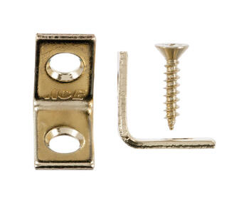 Ace 3/4 in. H x 2.750 in. W x 3/4 in. D Brass Inside L Corner Brace