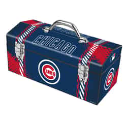 Windco Chicago Cubs 16.25 in. Steel MLB Art Deco Tool Box 7.75 in. H x 7.1 in. W Blue/Red