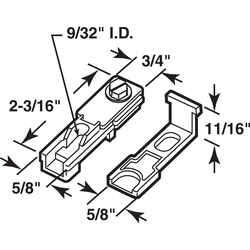 Prime-Line Plastic Coated Plastic/Steel Bracket 1 pk